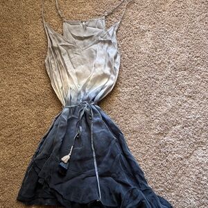 Chic Asymmetrical Ombre Dress